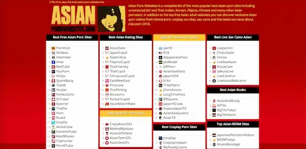 AsianPornWebsites captured by Wayback Machine